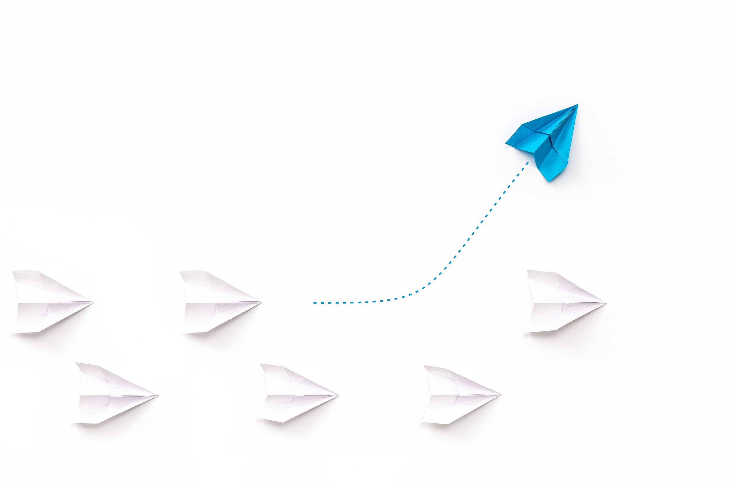 New ideas creativity and different innovative solution.